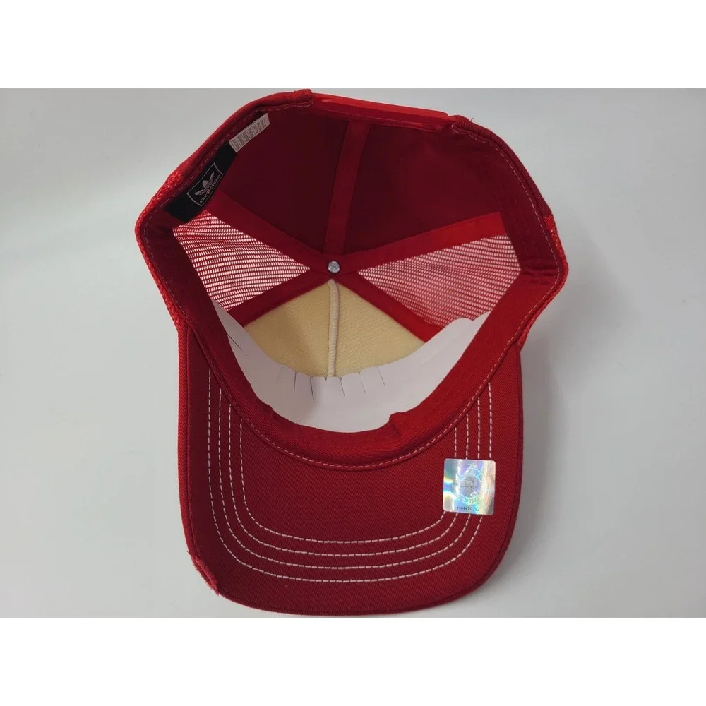 NC State University Wolfpack Adidas Distressed Mesh Trucker Snapback Hat Cap Men